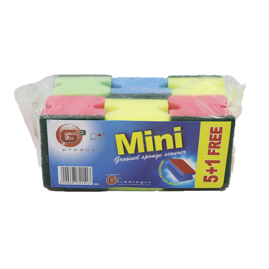 Scourer Mini Grooved 5+1 Free Ghh