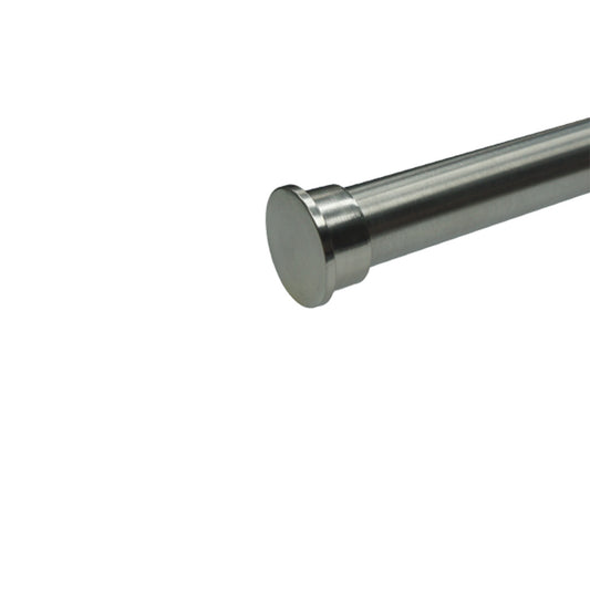 End Cap 25Mm Flat Metal Bronze 2Pk