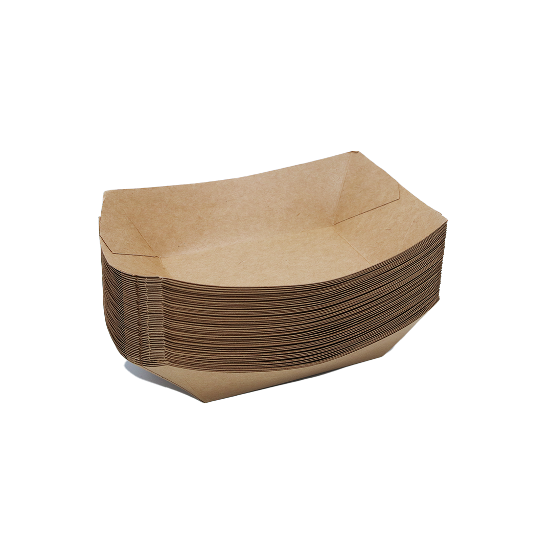 Paper Boat Tray 50Pc 14X10X3Cm
