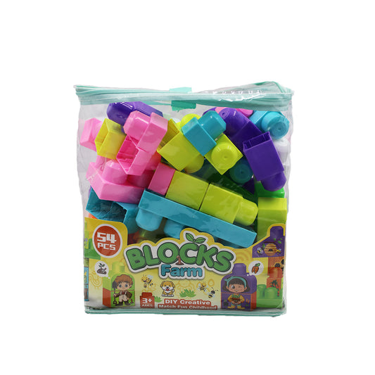Toys Blocks 54Pc In Pvc Bag Js8046