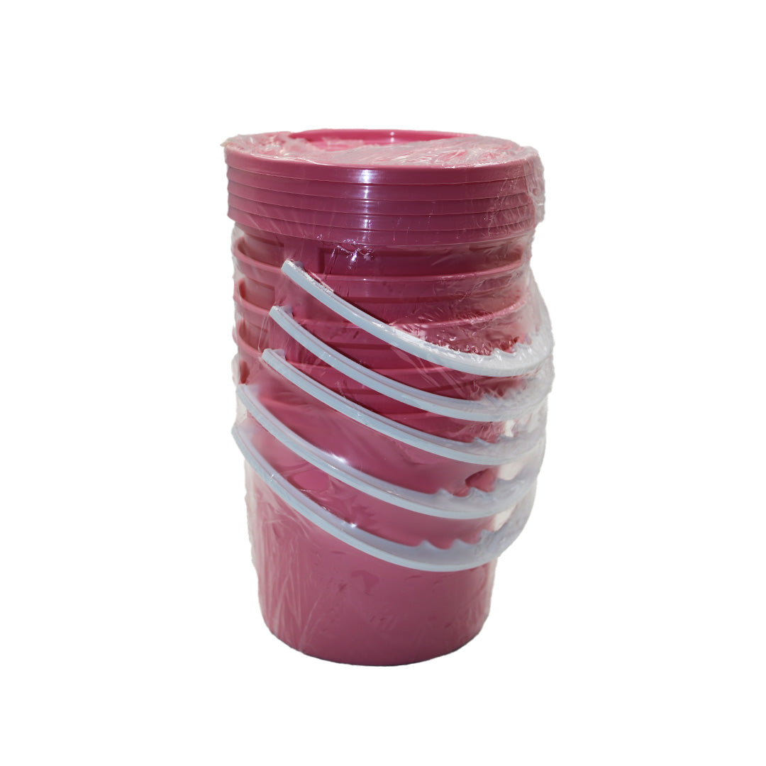 Bucket 1L 5Pk With Lid Asstorted Colours Dynamic