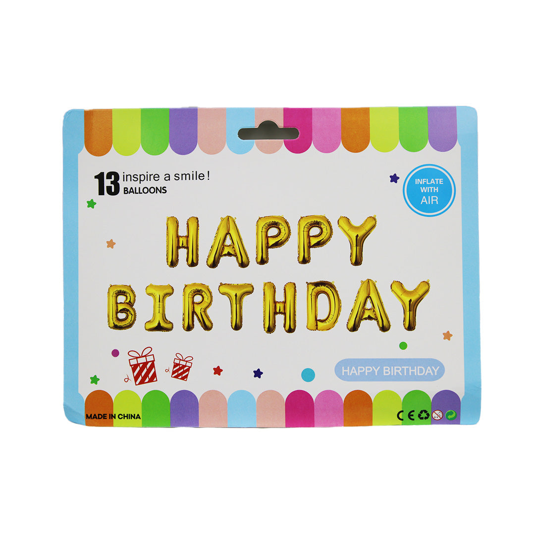 Foil 13Pc Happy Birthday Inflatable