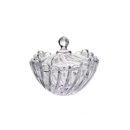 Candy Jar 11X6Cm Embossed Clear Dm601-3