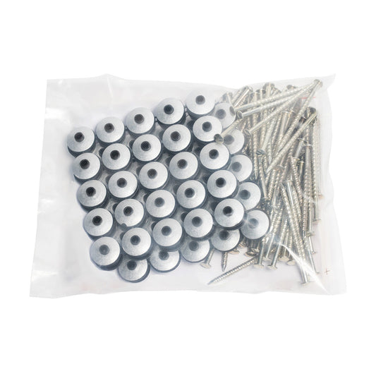 Roofing Screws + Washers 100Pc 90Mm Glo