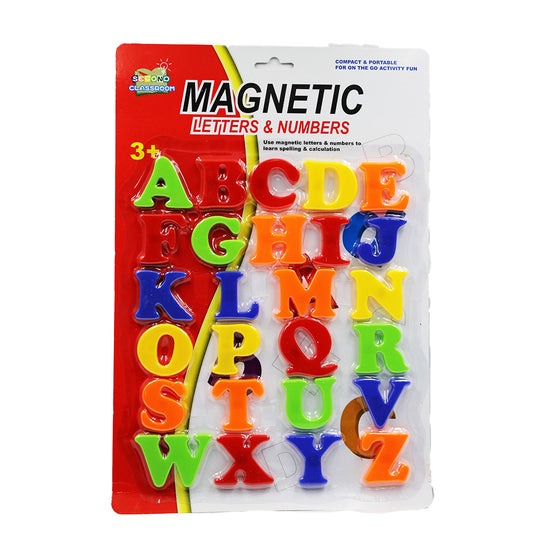 Letters 26Pc Magnetic Carded