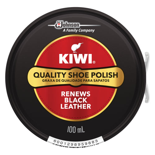 Shoe Polish Black 100Ml Kiwi