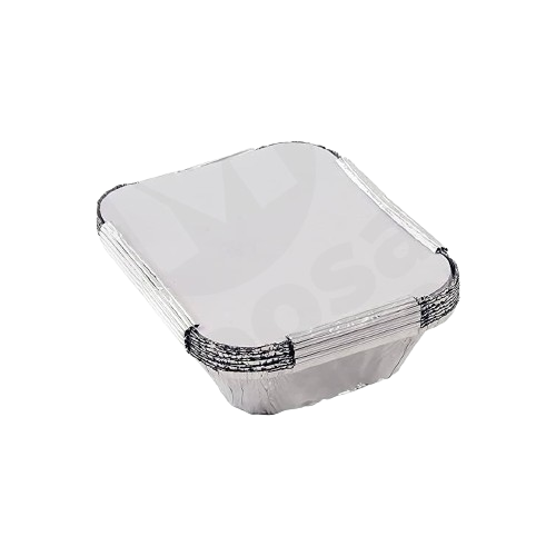 Foil Cont. 15X14Cm 5Pack With Paper Lid