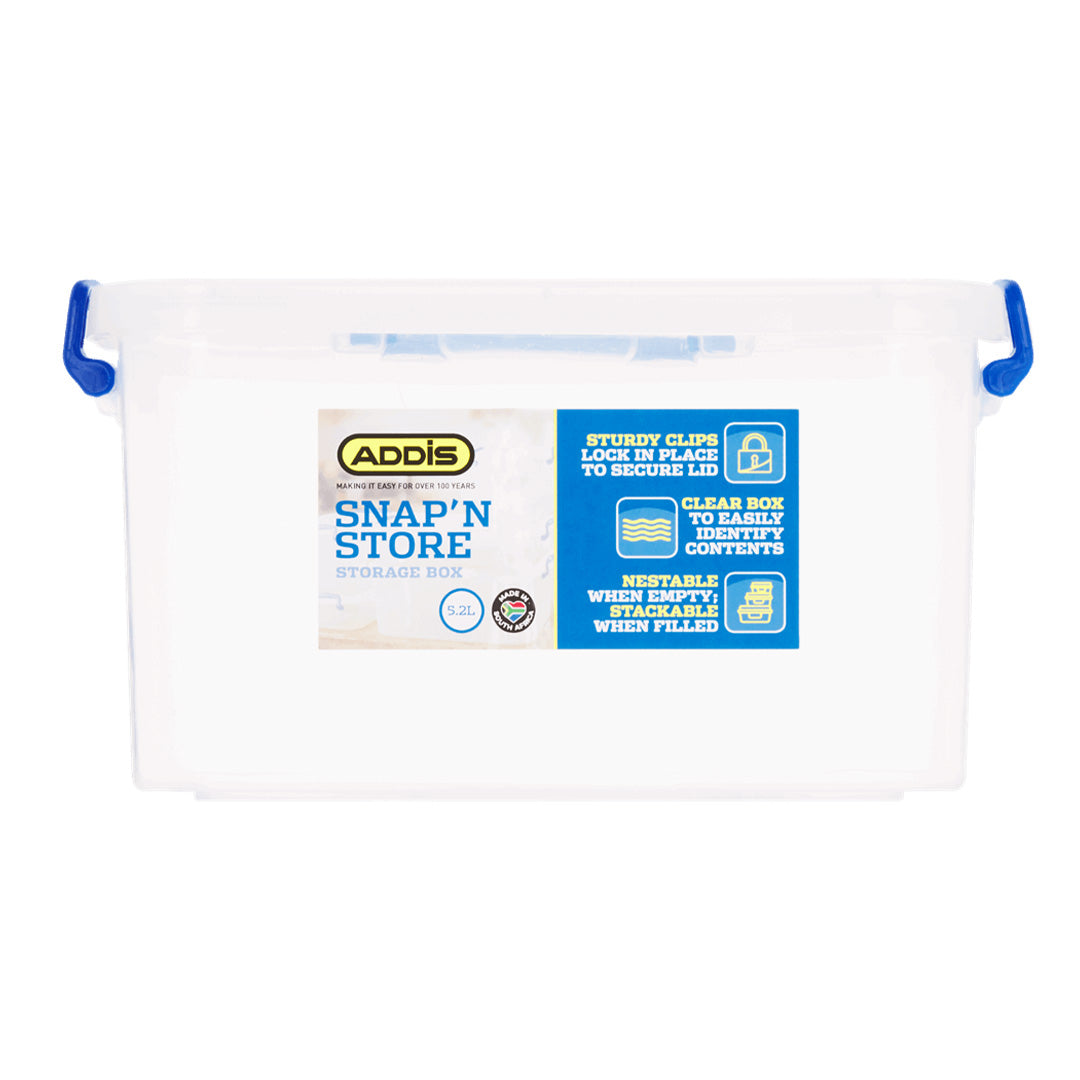 Addis Storage Box 5.2L With Handle Snap & Store