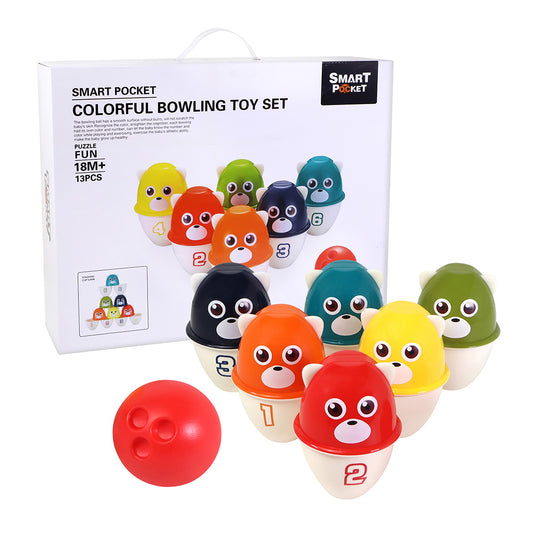 Toys Bowling Set 13Pc Smart Pocket S-A097