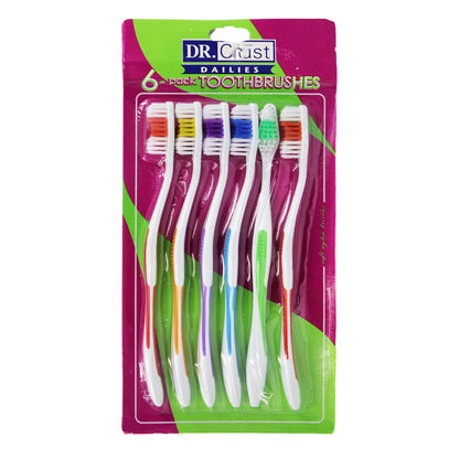 Tooth Brush 6Pc Adults Dr Crust
