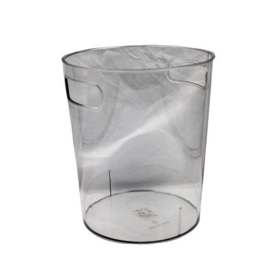 Waste Paper Basket 22X19Cm Round Clear Acrylic