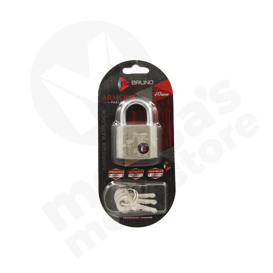 Lock 40Mm Armour Bruno Blister Pack