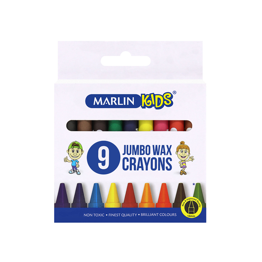 Marlin Crayons 9Pc Jumbo