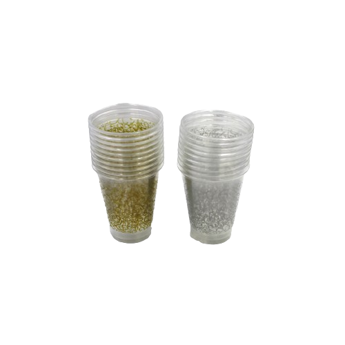 Cup 10Pc Clear Deco Plastic