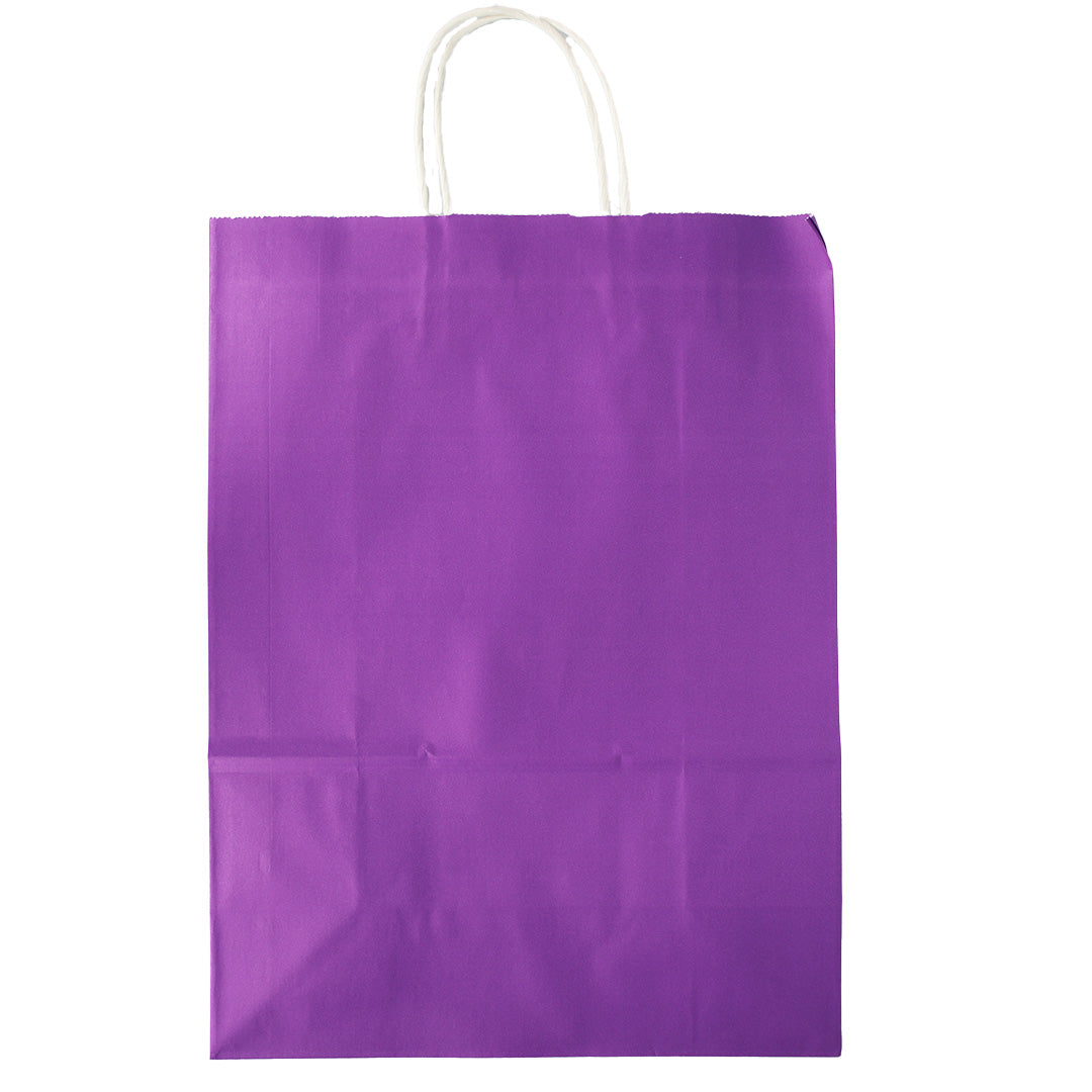 Gift Bag 21X15X8Cm With Ribbon Plain