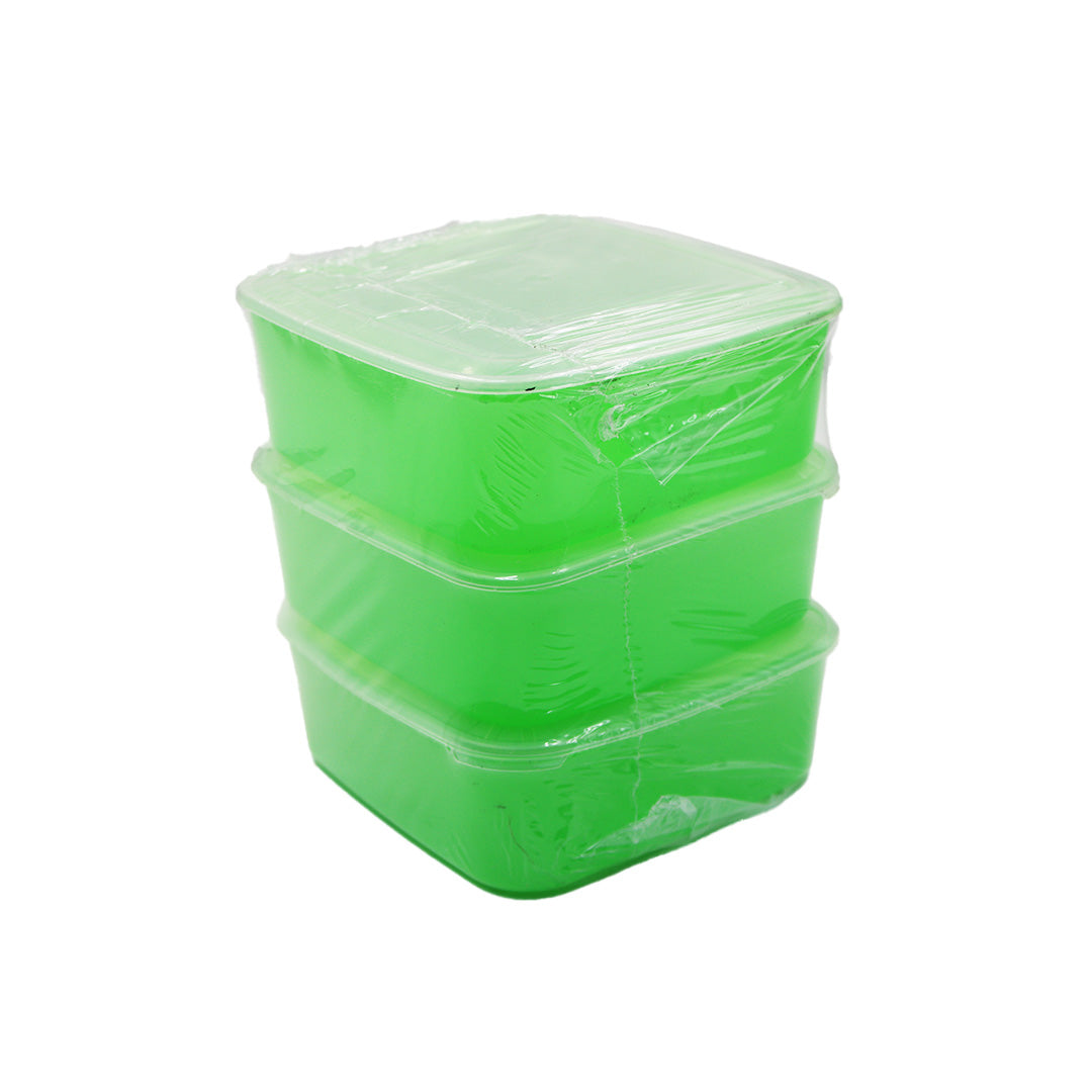 Container 3Pc Square Italy -2 Olive