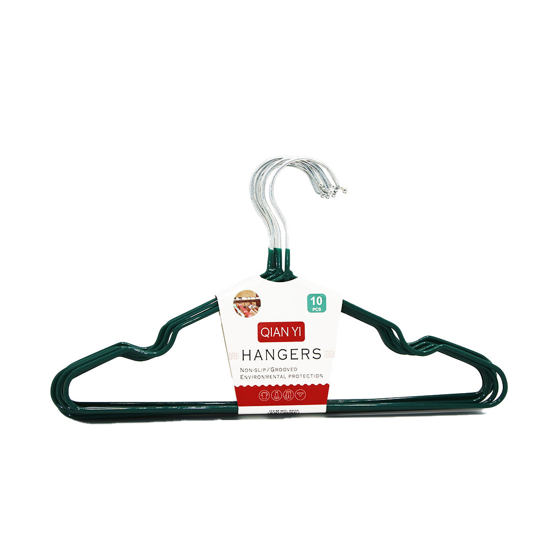 Hanger 10Pc Kiddies Pvc Coated Silver Handle