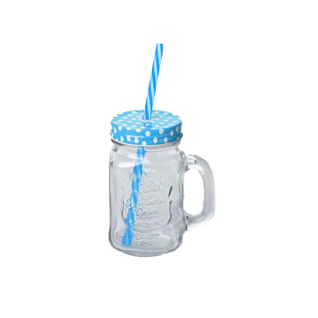 Jar Mason 450Ml 12X7Cm Assorted