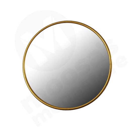 Mirror 29Cm Round Black/Gold Frame
