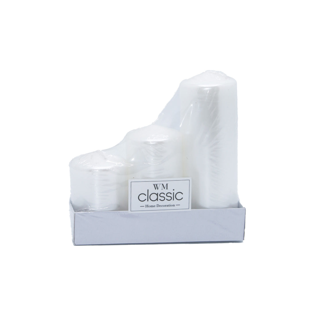 Candle 3Pc Set Wm Classic