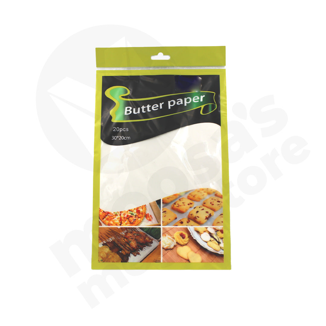 Grease Paper 20Pc 20X30Cm Poly Bag