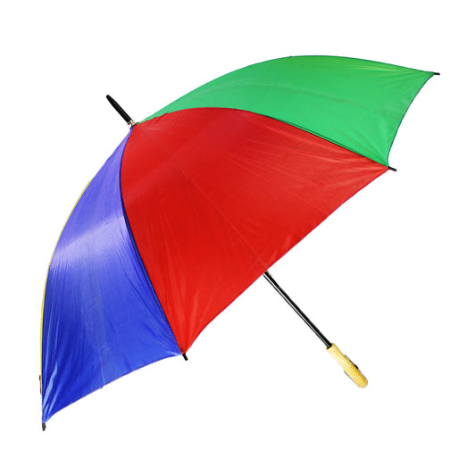 Umbrella  Golf 69Cm Asst Wdn Hndle Ribbed Straight