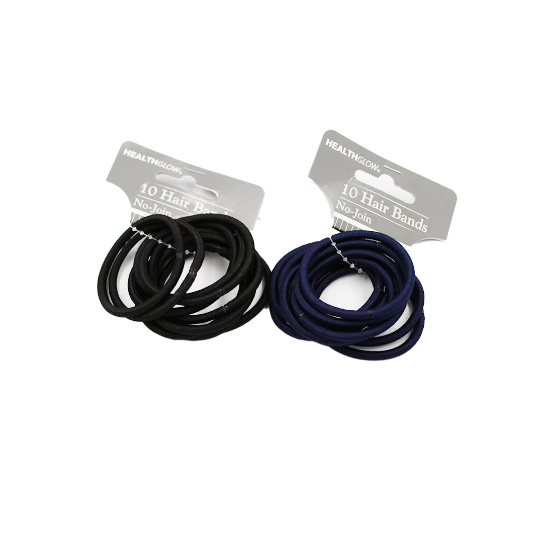 Hair Bands 10Pc Assorted Colours