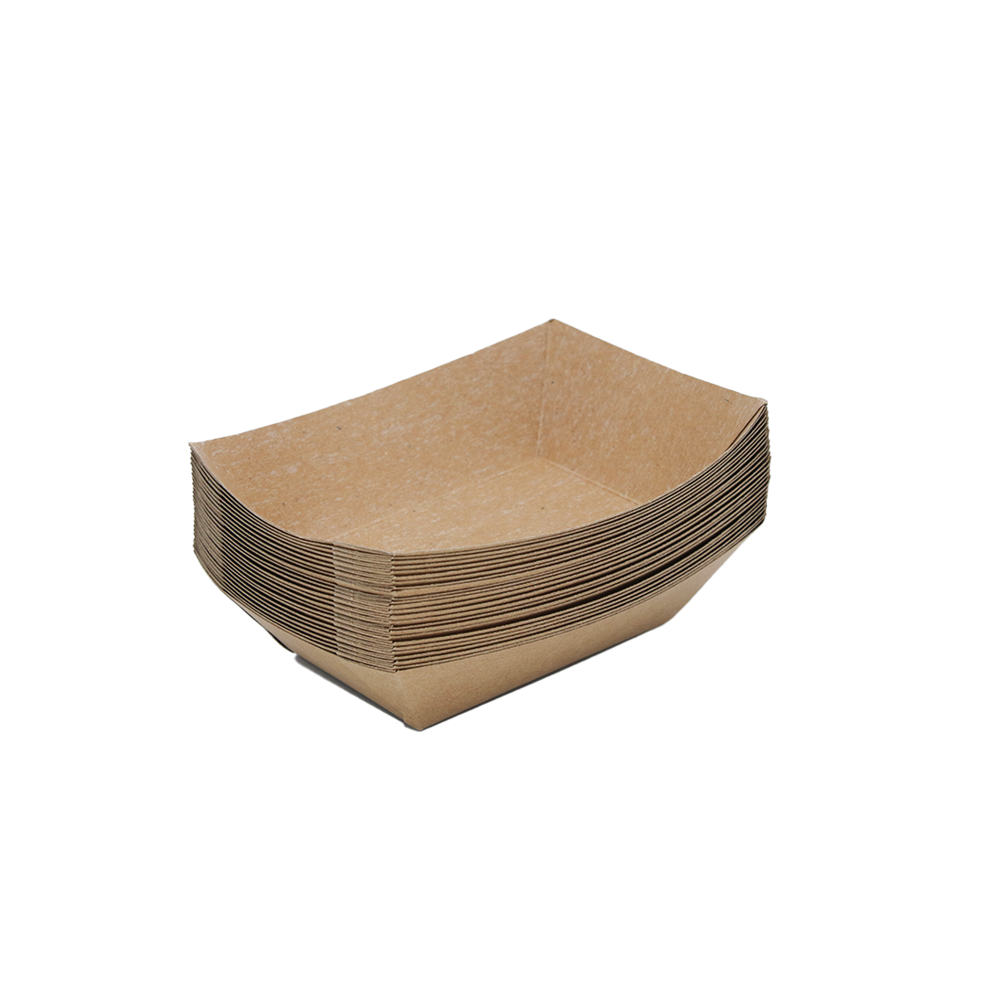 Paper Boat Tray 25Pc 13.5X10X3.5Cm