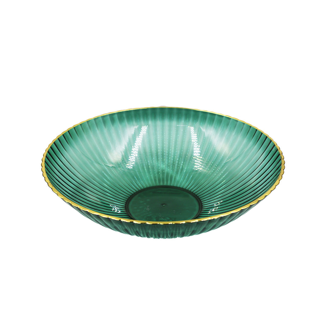 Fruit Bowl 25.5X8Cm Tinted Embossed  Plastic