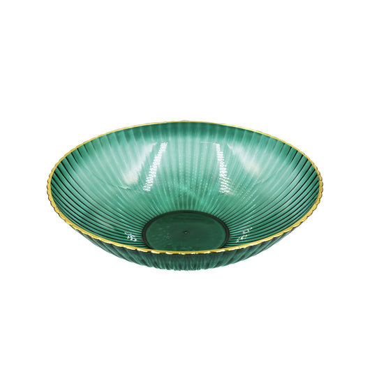 Fruit Bowl 25.5X8Cm Tinted Embossed  Plastic