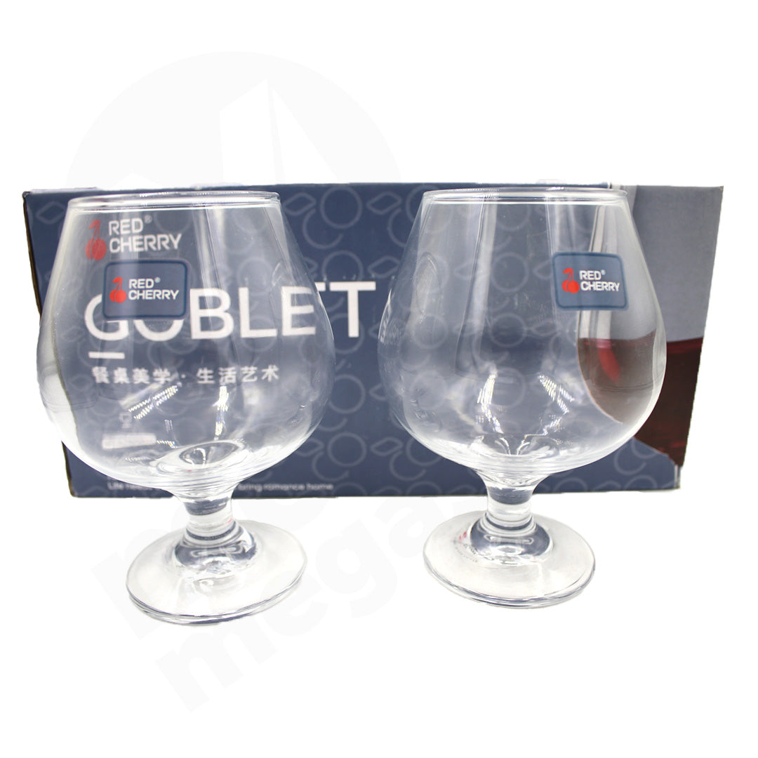 Tumbler 6Pc Goblet 500Ml 14X7Cm Red Cherry