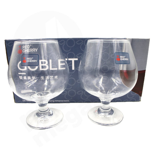Tumbler  6Pc Goblet 500Ml 14X7Cm Red Cherry