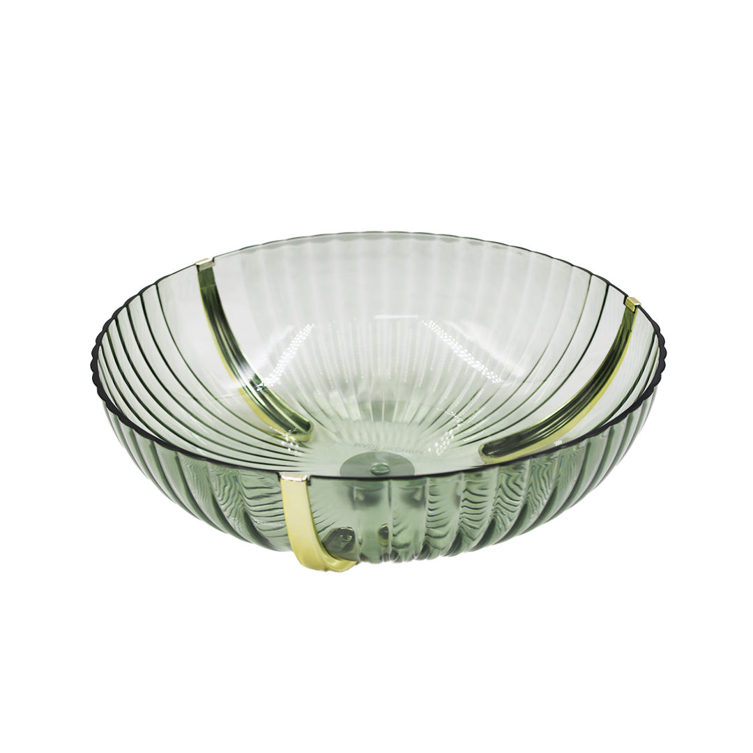 Fruit Bowl 25X8Cm Embossed Tinted Plastic