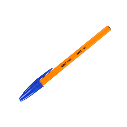 Bic Pen Orange Fine Blue