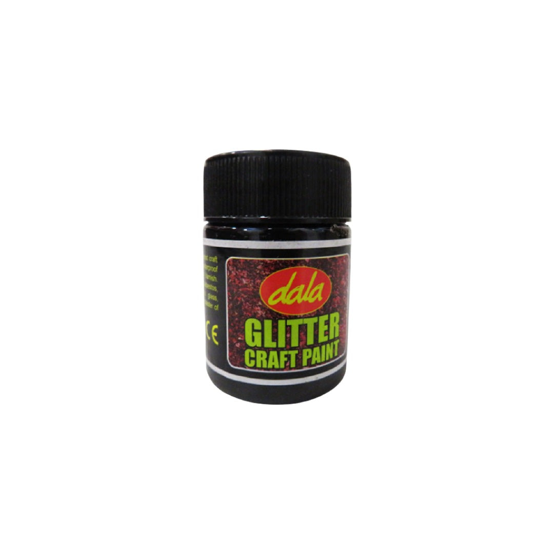 Paint 50Ml Black Craft Glitter Dala