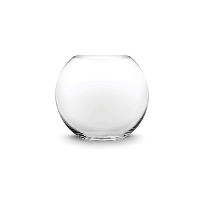 Vase Glass Bubble 10X9Cm Clear