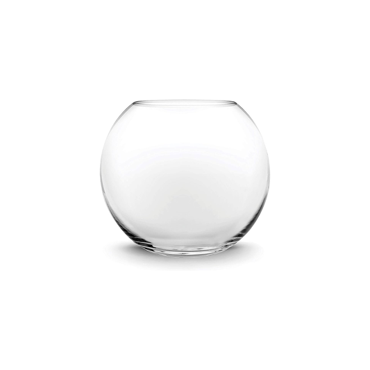 Vase Glass Bubble 10X9Cm Clear