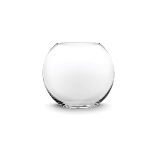 Vase Glass Bubble 10X8Cm Clear