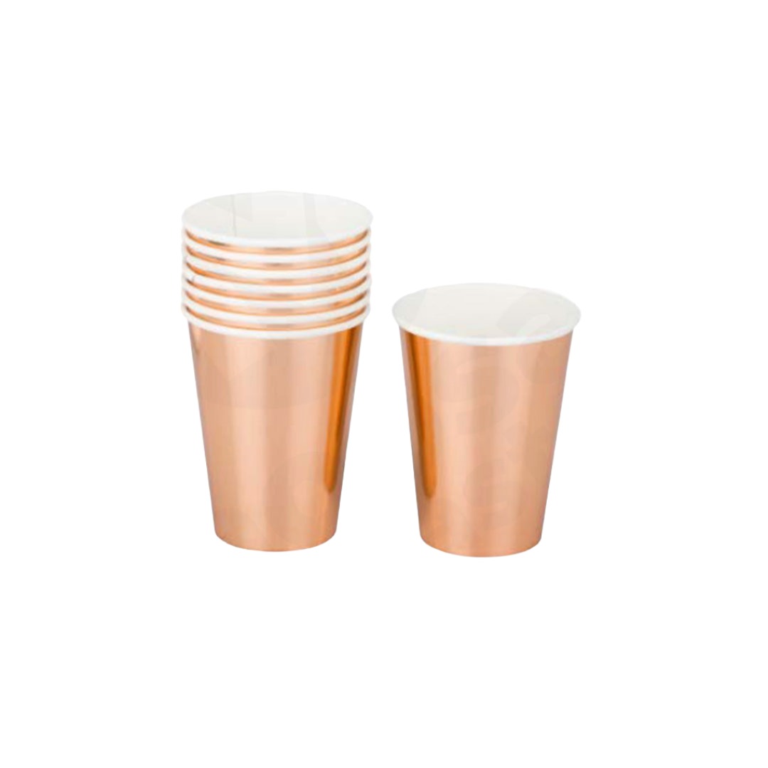 Paper Cup 10Pc Party Stripes/Stars Marble Assorted
