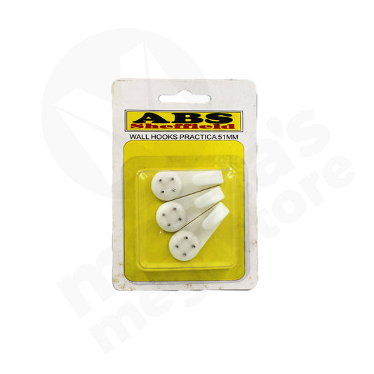 Hooks 3Pc Wall 51Mm Abs