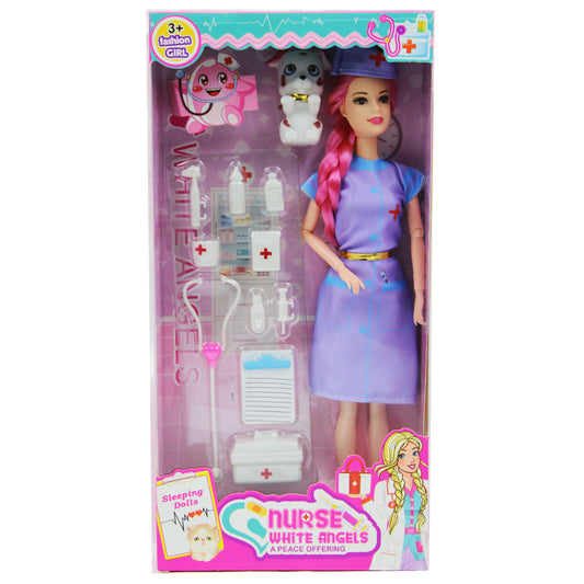 Toys Doll Nurse With Accessories White Angels