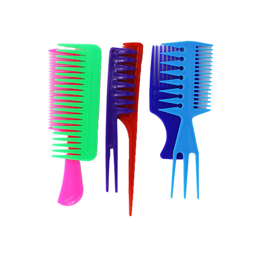 Comb Set 6Pc Assorted  Carded