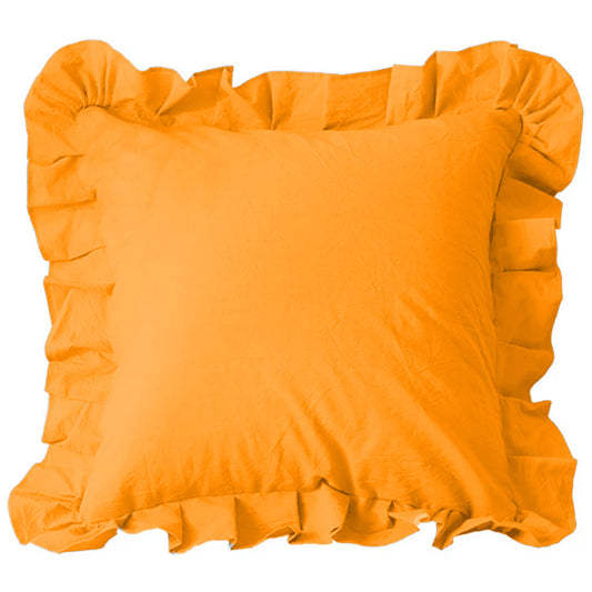 Pillow Case Orange Continental  Frill Richmont