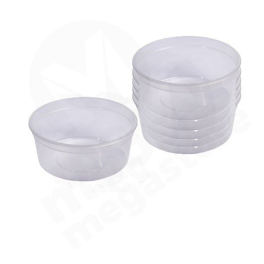 Tub 500Ml With Lid 10Pc Clear Plastic
