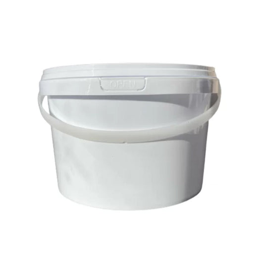 Bucket 5L White Lock Lid Fino