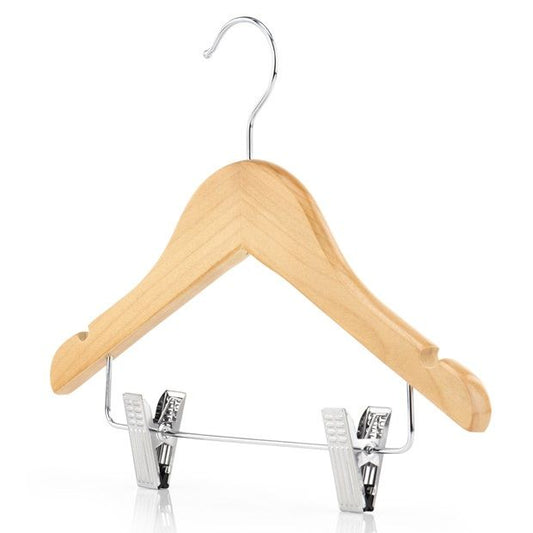 Hanger 3Pc Wooden Adults With 2Pegs/Hanger