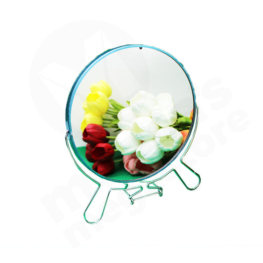 Mirror Cosmetic 12Cm Round With Stand