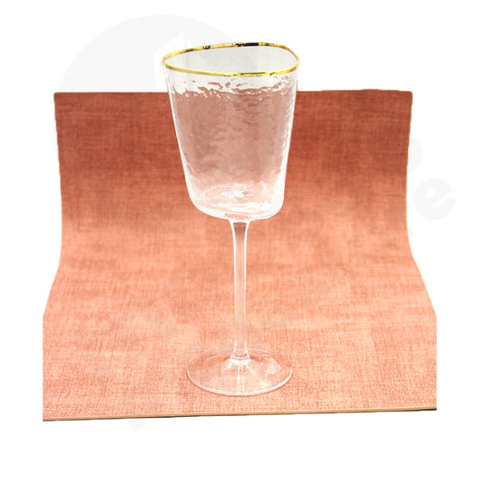 Tumbler  Champagne Clear Silver Stem/Base