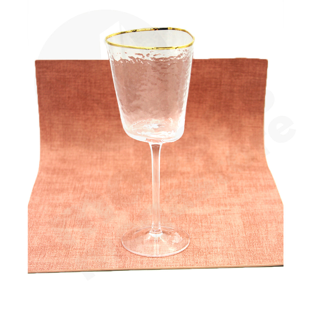 Tumbler Champagne Clear Silver Stem/Base