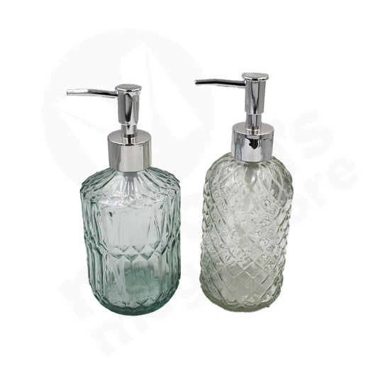 Soap Dispenser Clear/Tinted Glass Assorted